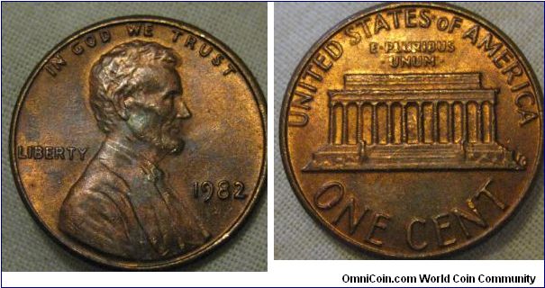 nicer 1982 cent, nice red colour