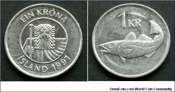 1 króna. 1991