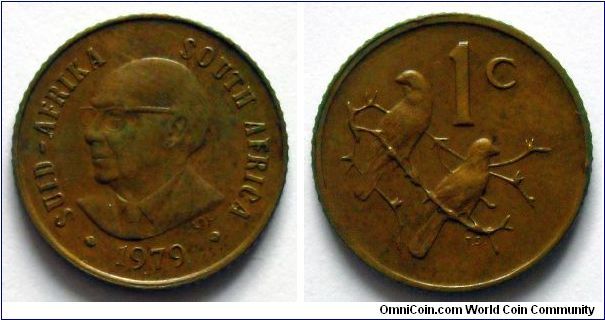 1 cent.
President Nicolaas Johannes Diederichs