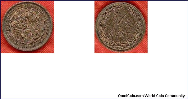 1/2 cent
Utrecht Mint
bronze