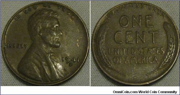 EF 1941 D, obverse is nice, reverse has a bit of wear, still a nice coin