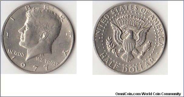 Kennedy 
Half Dollar 1977