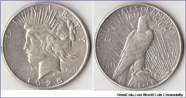 1925S Peace Dollar