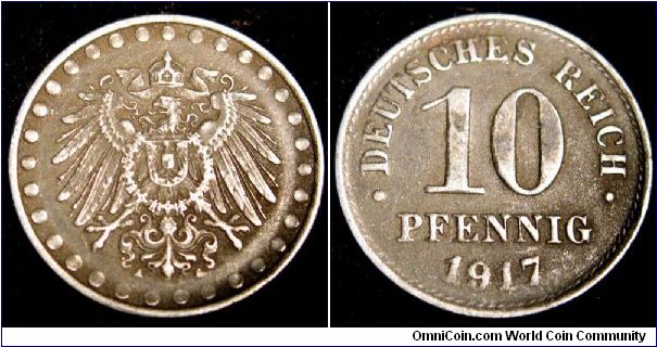 1917 (A) 10 Pfennig