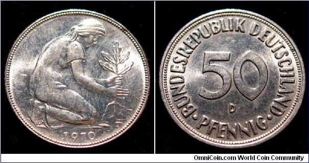 1970 (D) 50 Pfennig
