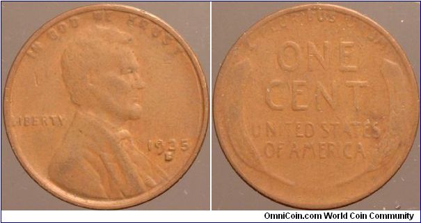 1935-S One cent.

Collected from circulation around 1963.                                                                                                                                                                                                                                                                                                                                                                                                                                                         