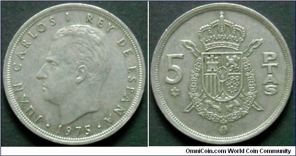 5 pesetas.
1975 (1980)
