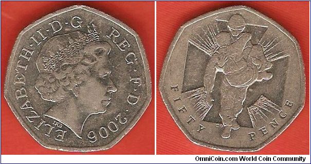 50 pence
Elizabeth II
copper-nickel