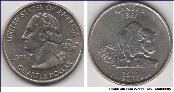 State Quarter Kansas.
Pennsylvania mint