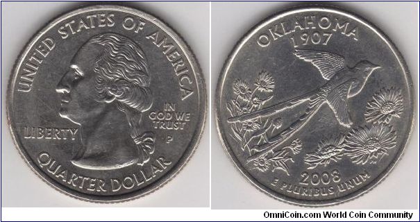 State Quarter Oklahoma.
Pennsylvania mint