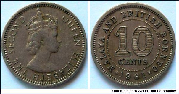 10 cents.
Malaya and British Borneo