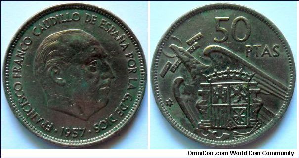 50 pesetas.
1957