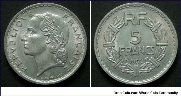 5 francs.
1950