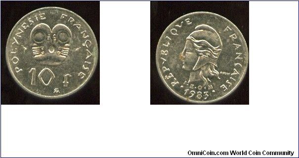 10 Francs
Native art above denomination 
Designed by A Guzman
Liberty head, IEOM below head
Designed by R Joly