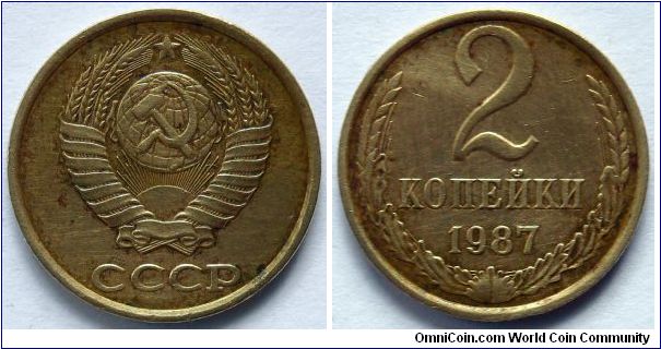 2 kopeks.
1987