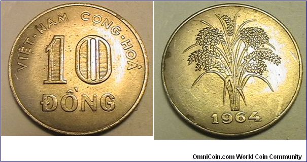 South Viet Nam
10 Dong, Copper-nickel