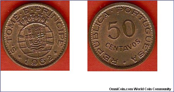 Portuguese colony
50 centavos
bronze