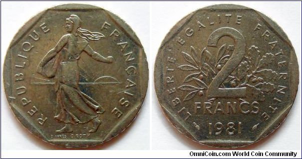2 francs.
1981