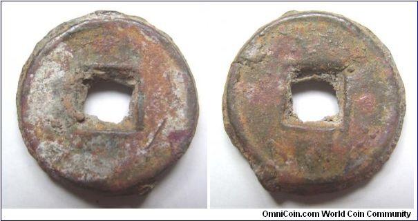 Rare no finish and no wrods weight biscult Hua Quan ,Xin  dynasty.it has 27mm diameter,weight is 16g.