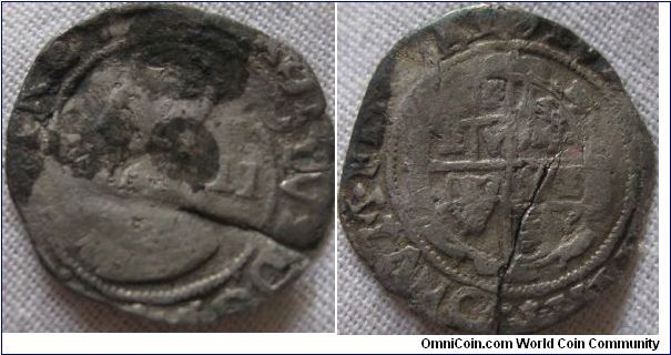 Charles I halfgroat, Lis mintmark?, rare if it is worcester/shrewsbury1644 issue
