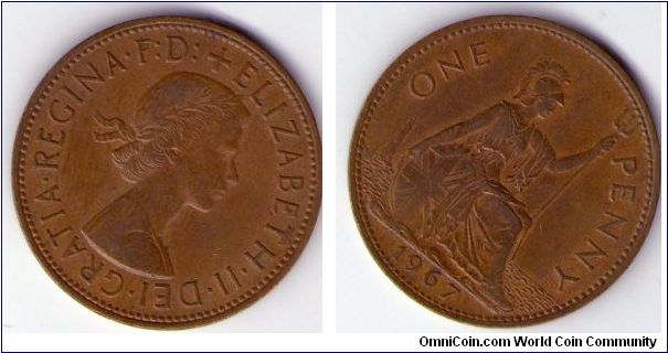 One Penny,
Elizabeth II