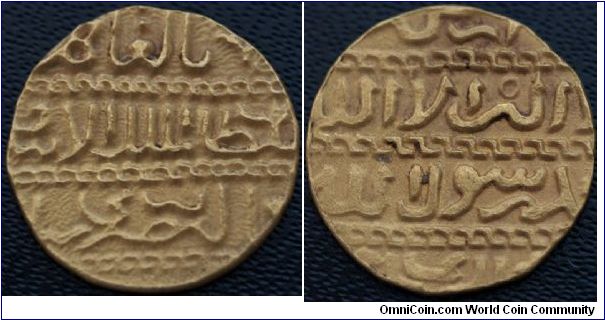 al-Ashraf Barsbay (825-841h),
Mameluk,
Ashrafi, al-Qahira, date off flan, 3.19g Gold
(A 998),
very fine