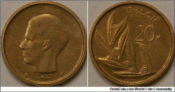 20 franc, Bronze, 25.5 mm