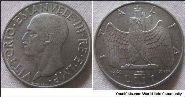 very nice 1 lira from 1941