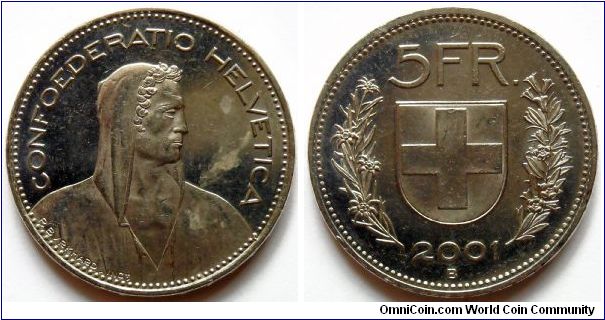 5 francs.
2001