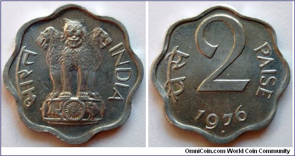 2 paise.
1976, (Mint Bombay)