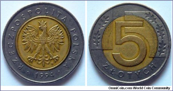 5 zlotych.
1994