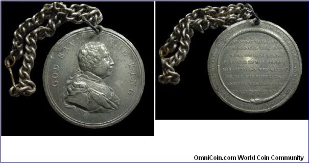 George III - Jubilee of his reign - White metal medal - mm. 48 (by T. Halliday)