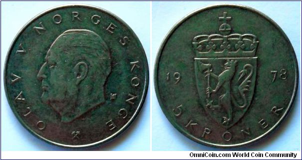 5 kroner.
1978