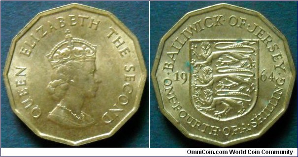 1/4 of a shilling.
1964