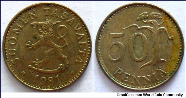 50 pennia.
1981