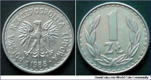1 złoty.
1988