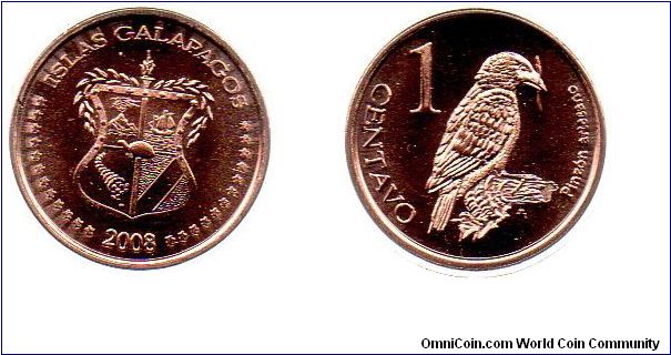 Galapagos Islands 2008 1 centavo