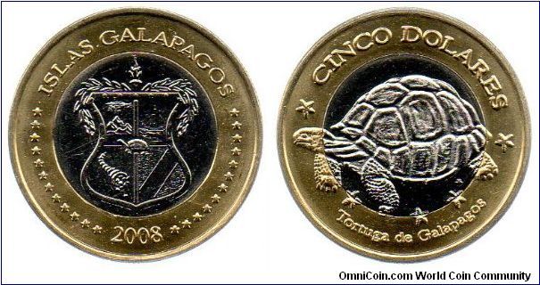 Galapagos Islands 2008 5 Dolares