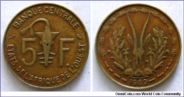 5 francs.
1969