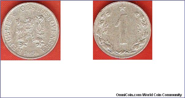 Peoples Republic of Czechoslovakia
1 haler
aluminum