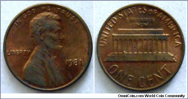 1 cent.
1981, Another one.