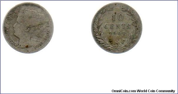 1901 10 cents