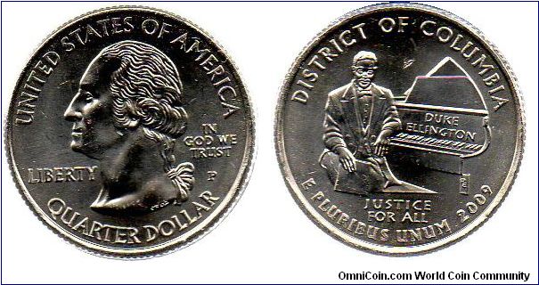 2009 District of Columbia 1/4 Dollar