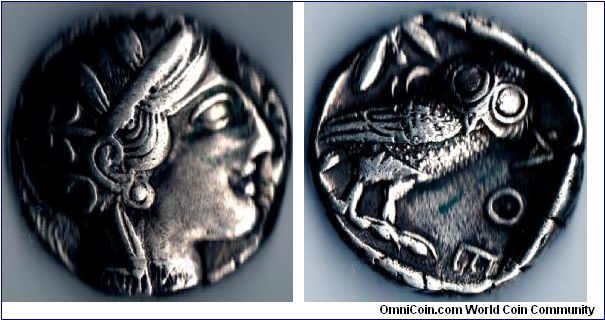 Nice quality well centred Athenian Tetradrachm. Very three dimensional coin.