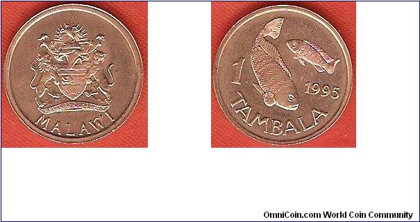 1 tambala
state shield
2 Talapia fish
bronze