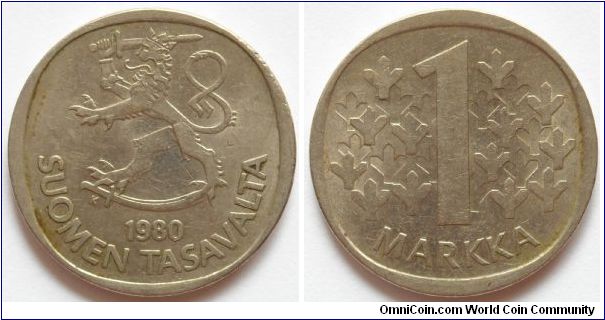 1 markka.
1980