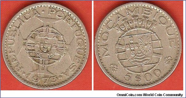 Portuguese Colony
5 escudos
copper-nickel