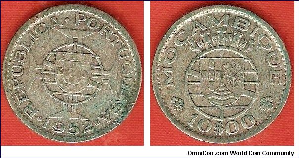 Portuguese Colony
10 escudos
0.720 silver