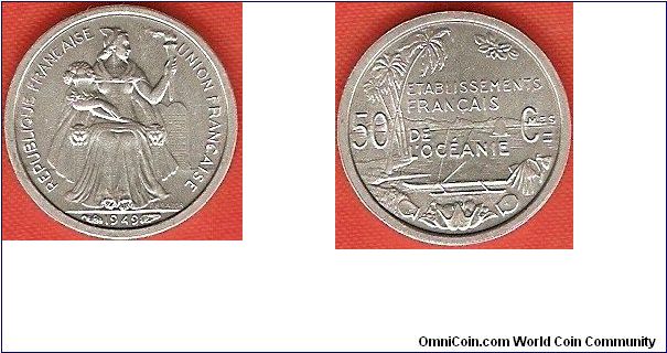 French Oceania
50 centimes
aluminum