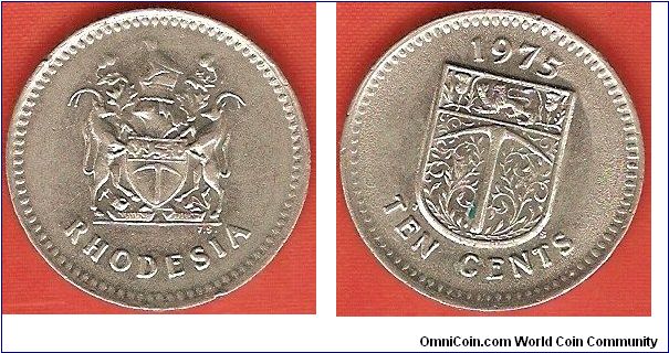 10 cents
state arms with and without tennants
copper-nickel